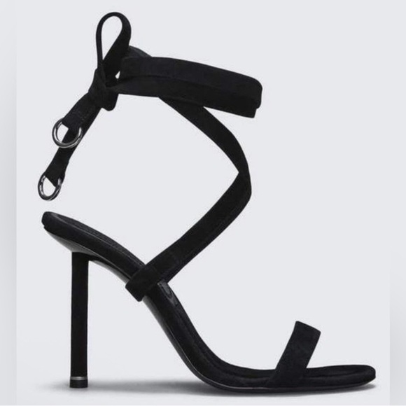 Alexander Wang Shoes - Alexander Wang Evie Suede Wrap Around Sandals size 37